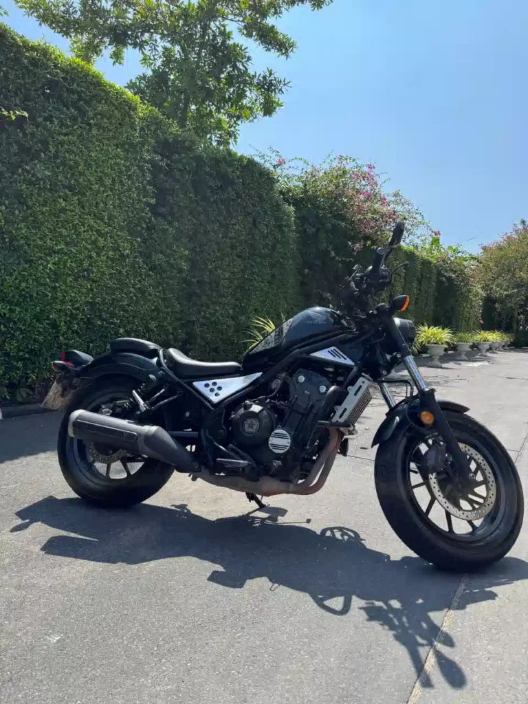 Honda Rebel rental Pattaya bike parked outdoors in Thailand